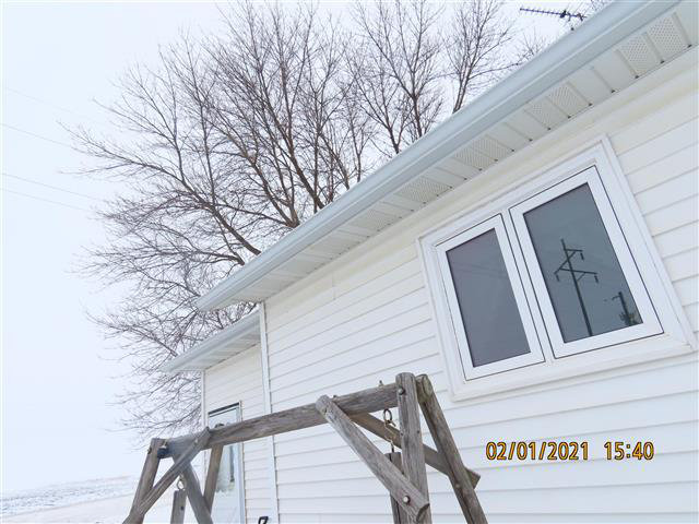 Minnesota farmhouse during winter home inspection